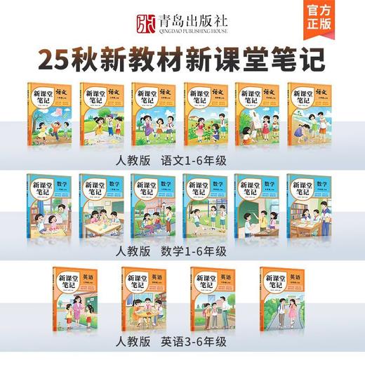 【张店下单只能自提，备注自提至电商】同步9月份新教材课堂笔记小学上册语数英人教版北师苏教译林外研【发快递根据地址加运费】 商品图8