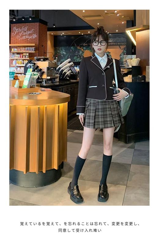 【诗铭洛可】XCA454  JK半身裙格子款B18-1 商品图3