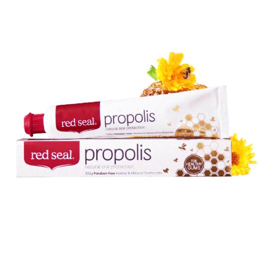 【一般贸易】【精品推荐】新西兰Red Seal红印柠檬味 蜂胶 苏打洁净 牙膏清新口气牙膏100g 商品图0