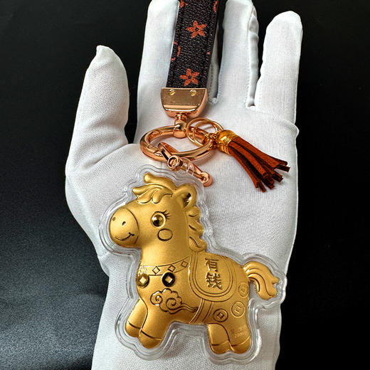 马上有钱含金挂饰 包包挂饰 马上刻有“有钱” 商品图3