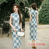 GX时尚改良新中式长款无袖年轻款旗袍2025夏季新款港风旗袍裙 商品缩略图1