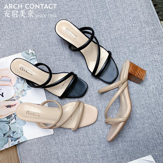 ARCHCONTACT安启美奈Z字带高跟凉鞋【52156】 商品图5