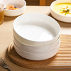 摩登主妇纯白骨瓷餐盘子家用菜盘2025新款餐具碟子釉下彩蒸蛋深盘 商品缩略图2