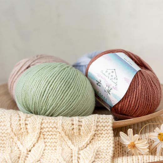 苏苏姐家云深粗羊毛线绵羊毛手工DIY编织围巾帽子衣服毛线团 商品图3