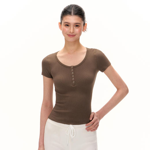 Ariseism 美式复古设计感短袖t恤女夏季新款修身上衣 商品图1