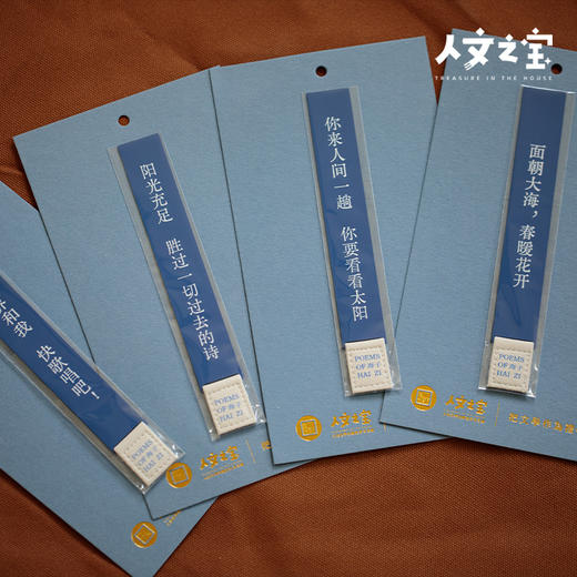 【人文之宝】海子系列黄铜书签 商品图3