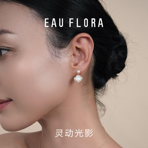 【贝壳】白贝贝壳耳环 商品图2