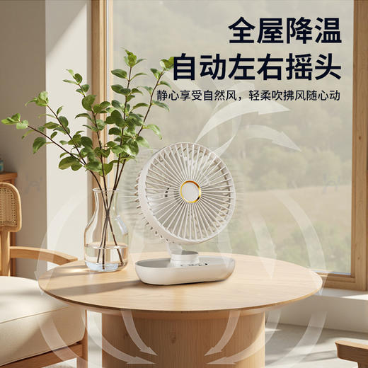 usb桌面风扇迷你便携式充电办公室家用宿舍长续航大风力风扇 商品图2