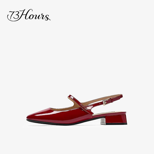 【2F】73Hours女鞋小画家2025秋季新品方跟圆头时装凉鞋 商品图1