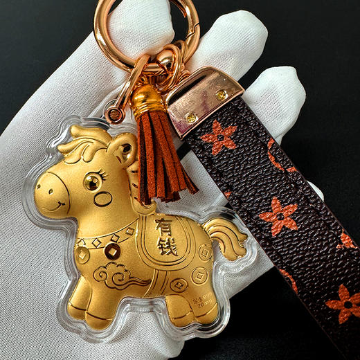 马上有钱含金挂饰 包包挂饰 马上刻有“有钱” 商品图2