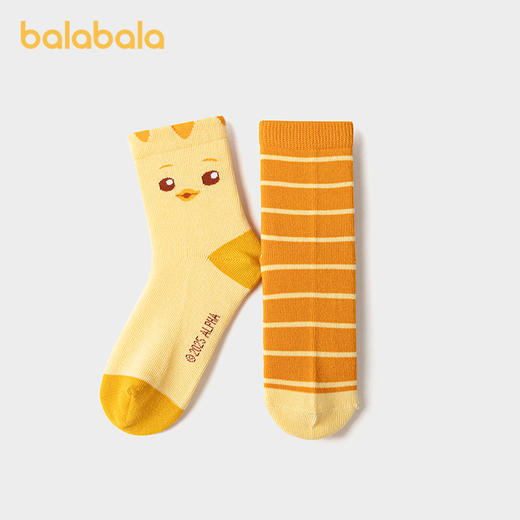 【萌鸡小队IP】巴拉巴拉男童袜子秋季新品儿童短袜两双装 商品图2