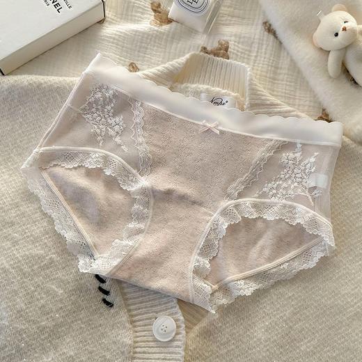 【69.9抢5条！纯欲风内裤✨】32A纯棉少女内裤，透气抑菌+加长裆设计，温柔蕾丝戳中你的心 商品图6