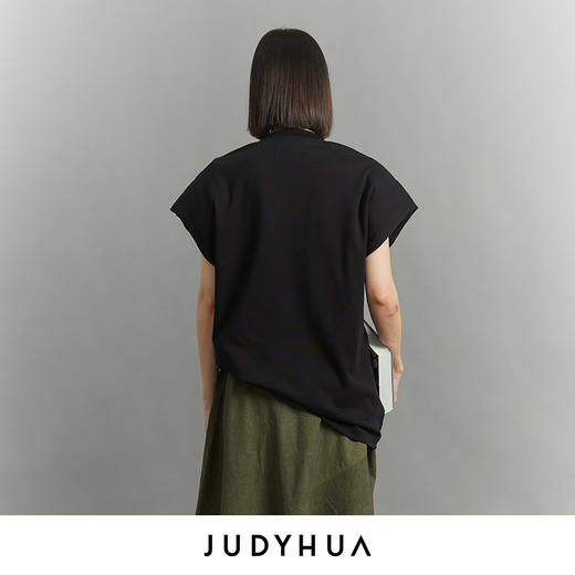 JUDYHUA 苏醒系列落肩圆领T恤 商品图2