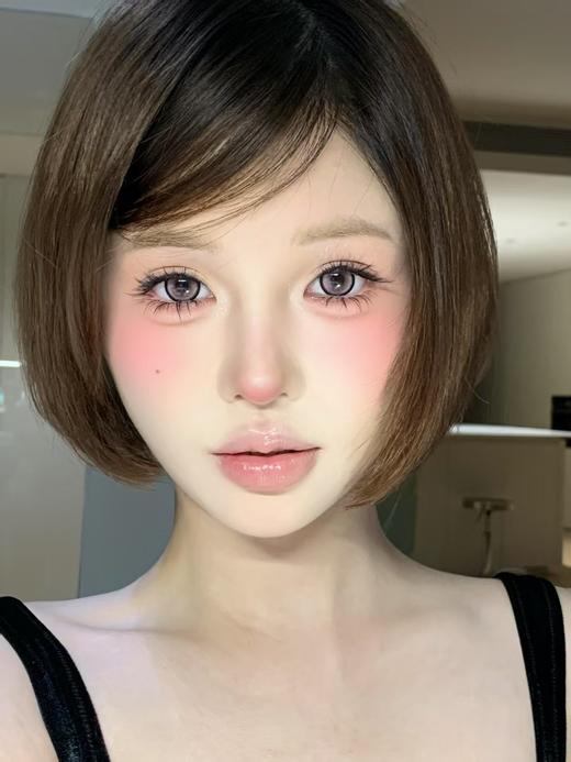 【半年抛大直径】OCEAN GIRL- 甜心喵喵蓝粉14.5mm【半年抛0-800度 无525/575 】 商品图2