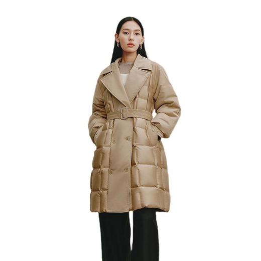 艾莱依 女长款鹅羽绒服 6024701043 商品图1