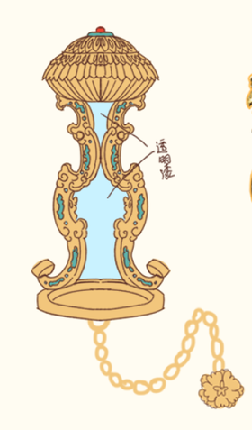 达古今之宜-仿珐琅书签