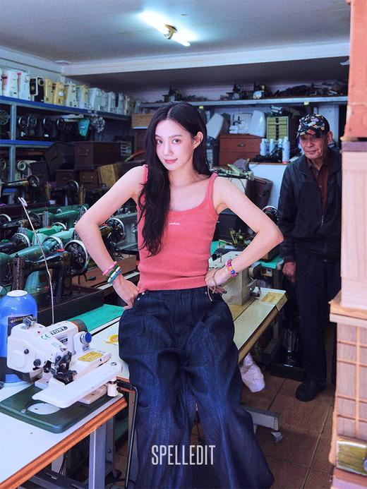 SPELLEDIT2025夏季新品复古刺绣背心韩系简约棉质吊带无袖上衣女 商品图1