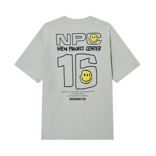 【NPC X 颜程 拾·陆周年限定】笑脸数字索罗娜短袖花NP56TE88 商品图5