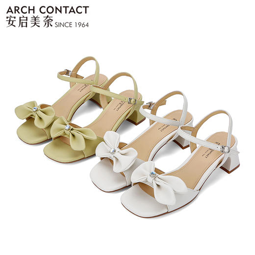 ARCHCONTACT安启美奈中跟蝴蝶结凉鞋【52820】 商品图0