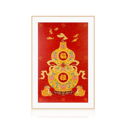 五福临门 铜雕艺术画 商品图0