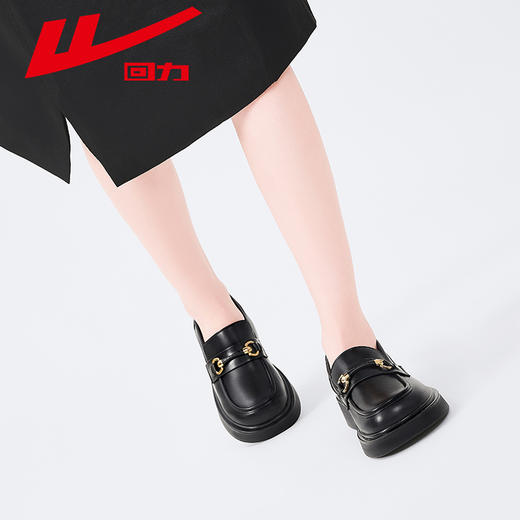 回力女鞋单鞋2025夏季新款妈妈鞋浅口配裙子小皮鞋软底豆豆鞋平底WXP(WZ)-2192 商品图1