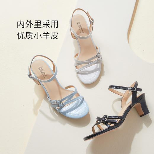 ARCHCONTACT安启美奈百搭双扣粗跟凉鞋【52747】 商品图3