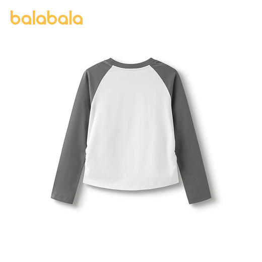【商场同款】巴拉巴拉童装女童长袖t恤儿童2025新款秋装拼色上衣 商品图2