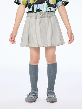 【春上新】8楼 江南布衣童装 A型松紧短款牛仔裙裤女童25秋新品 吊牌价：565元 活动价：509元