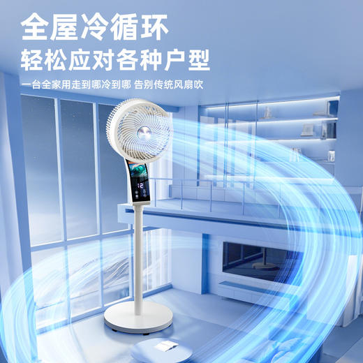 【智能语音遥控空气循环扇】2025新款电风扇家用轻音落地扇卧室大风力 商品图1