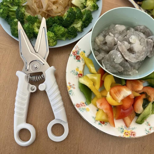 心选丨温仑山Velosan 冰川白玉多功能厨房剪刀 商品图2