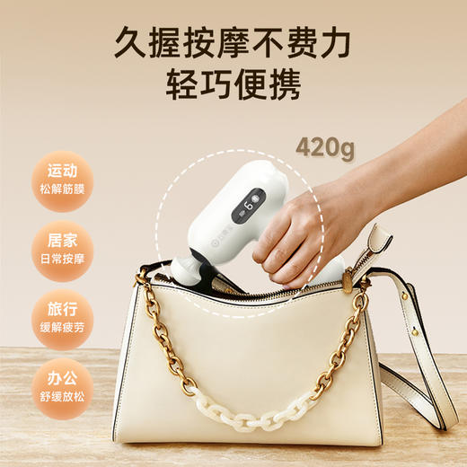 云康宝触屏筋膜枪多功能肌肉按摩器放松肌颈静音迷你健身礼物CM10F 白色 商品图1