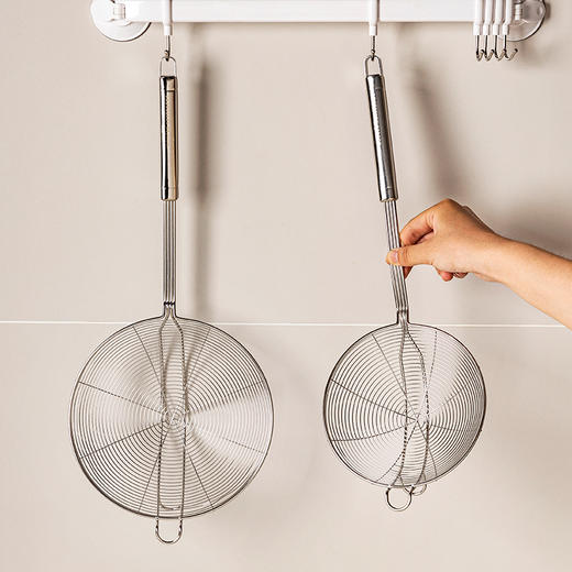 摩登主妇304不锈钢大漏勺厨房过滤漏网笊篱家用潮汕牛肉火锅捞勺 商品图4