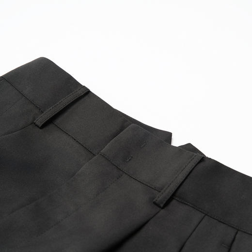 谜底极简西装裤女2025秋季新款通勤风高腰宽松阔腿长裤257MK7714 商品图3