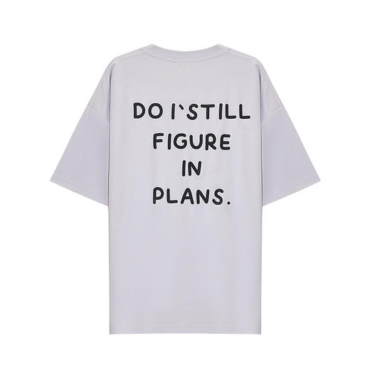 【新品上新】HX 夏季圆领短袖T恤微宽松情侣款S102522544101/02 商品图1