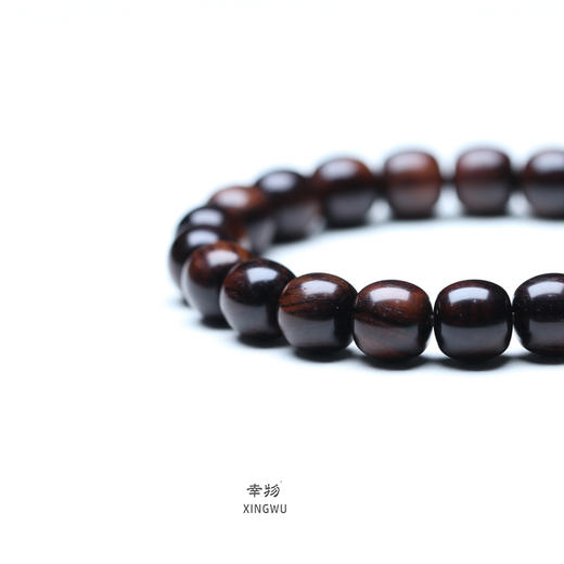 【青山特惠】9.5*10mm22颗沉水海黄紫油梨老料 数控精工老型桶珠 镶嵌24K金标 h9 商品图2