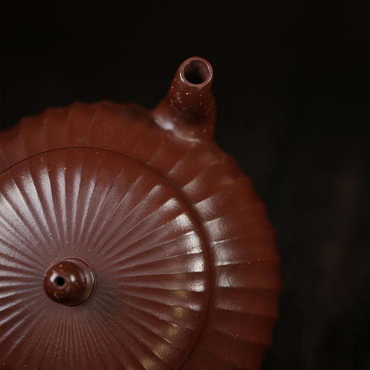 龙德堂陶艺 汤宣武制《利禄》侧把 200cc 原矿金砂紫朱泥  库存请咨询客服 商品图4