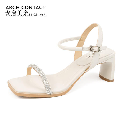 ARCHCONTACT安启美奈夏款一字带钻扣凉鞋【52829】 商品图4