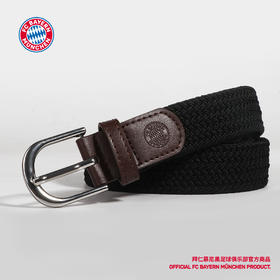 【官方正版】拜仁足球俱乐部丨2025新款编织腰带免打孔男女款松紧腰带