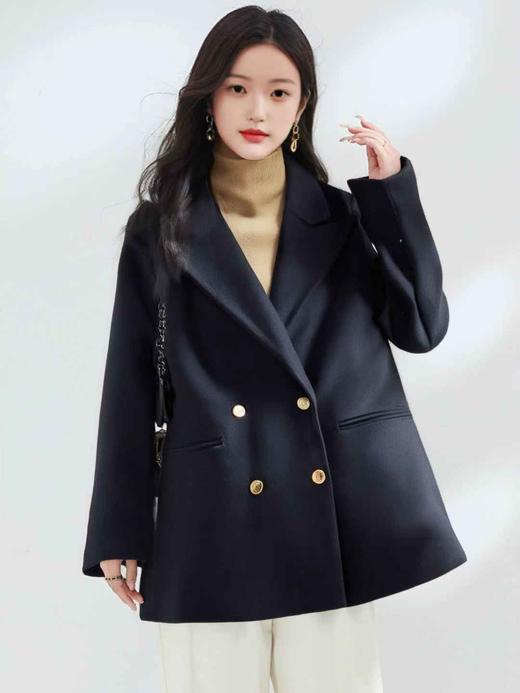 【诗铭洛可】XCA448毛呢西服呢料夹棉秋冬厚款B1-1 商品图1