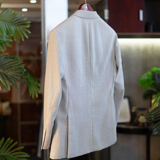 新款男士名厂面料强捻羊毛定制工艺 意式西服上衣/西裤套装 商品图2