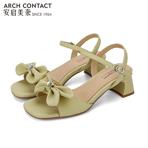 ARCHCONTACT安启美奈中跟蝴蝶结凉鞋【52820】 商品图3