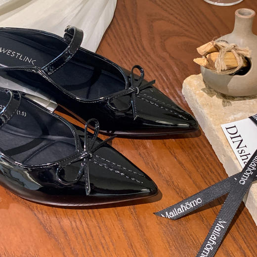 西遇一脚蹬包头半拖鞋女新款夏外穿蝴蝶结内增高鞋尖头穆勒鞋V1056722 商品图5