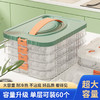 【饺子锁鲜❗️多功能收纳盒】超大容量，好品质就在眼前，一盒多用，包子/饺子/面条/馄炖，水饺混沌盒冰箱手提保鲜冷冻盒，多层透明收纳盒子L 商品缩略图0