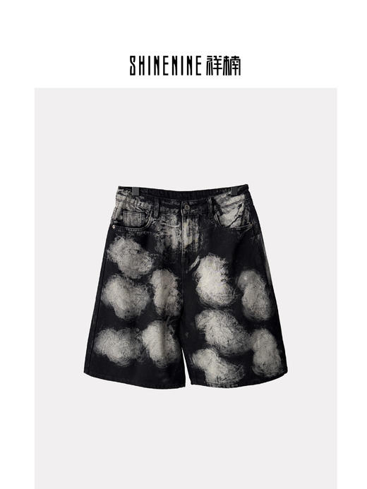 W524533279喷染牛仔短裤 商品图0