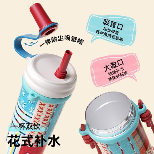 bablov保温杯女士高颜值2025新款便携随行大容量吸管杯车载水杯 商品图1