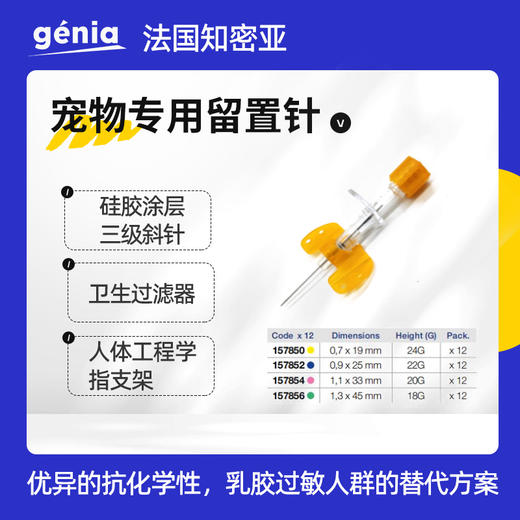 宠物专用留置针-18g，20g，22g，24g 商品图0