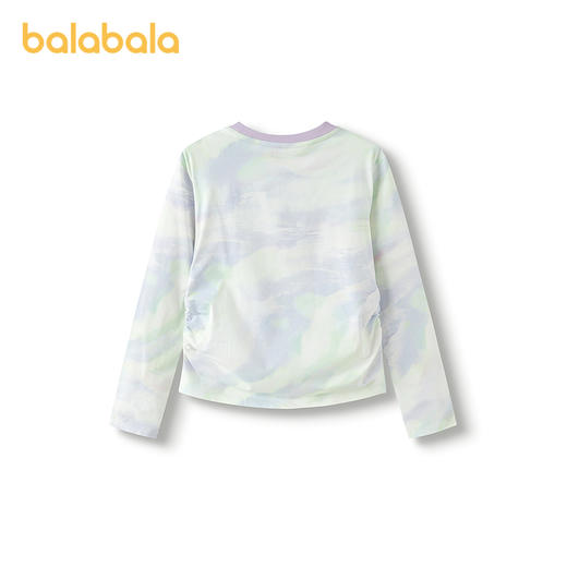 【商场同款】巴拉巴拉童装女长袖t恤儿童2025新款秋速干收腰上衣 商品图2