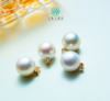 DS925珍珠吊坠-金色戴妃珍珠吊坠约13mm 商品缩略图0