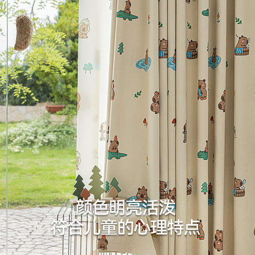 【水豚宝宝】金蝉雪尼尔儿童房窗帘 商品图3