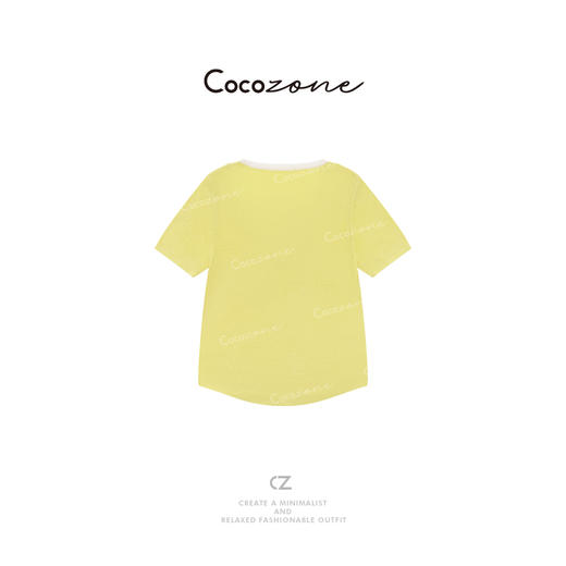 COCO ZONE 刘一一【棉羊毛混纺】简约经典V领毛织上衣CD2A1472 商品图3